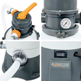 NNEDSZ 530GPH Flowclear™ Sand Filter Swimming Above Ground Pool Cleaning Pump
