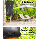 NNEDSZ Shower Bag 20L Solar Heated Portable Water Pipe Outdoor Camping Travel