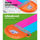 NNEDSZ Inflatable Water Slip And Slide 4.88m Kids Rider Splash Toy Outdoor