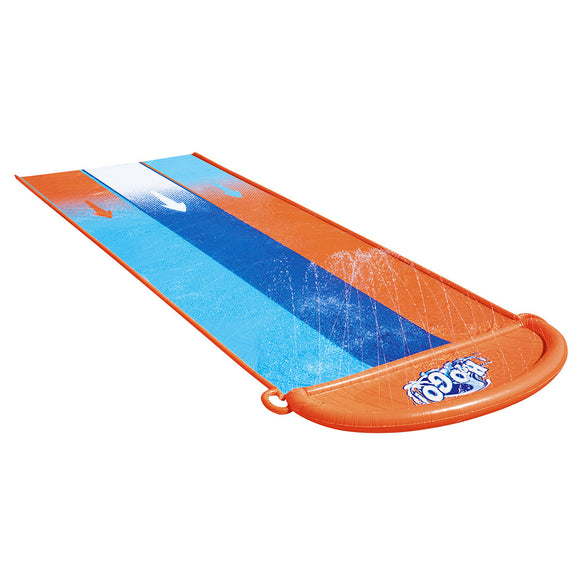 NNEDSZ Water Slip And Slide Kids Inflatable Splash Toy Outdoor Triple 4.88M