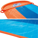 NNEDSZ Water Slip And Slide Kids Inflatable Splash Toy Outdoor Triple 4.88M