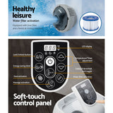 NNEDSZ Inflatable Spa Pool Massage Hot Tub Portable Lay-Z Spa Bath Pools