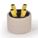 NNEDPE Luxury Chic Wooden Footstool Ottoman Beige