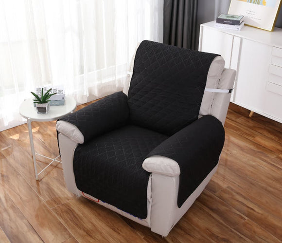 NNEKG Waterproof Sofa Cover Recliner (Black)