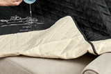 NNEKG Waterproof Sofa Cover 2 Seater (Black)