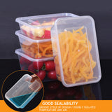 NNEDPE 50 Packs Food Containers Plastic Base + Lids Bulk 750ml