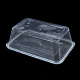 NNEDPE 50 Packs Food Containers Plastic Base + Lids Bulk 750ml