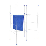 NNEDPE 4 Fold Airer Clothes Drying Rack