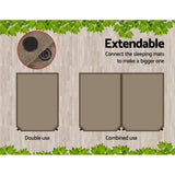NNEDSZ Double Size Self Inflating Mattress Mat 10CM Thick   Coffee