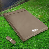 NNEDSZ Double Size Self Inflating Mattress Mat 10CM Thick   Coffee