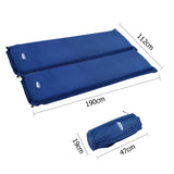 NNEDSZ Self Inflating Mattress Camping Sleeping Mat Air Bed Pad Double Navy 10CM Thick