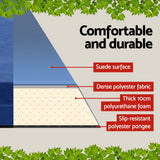 NNEDSZ Self Inflating Mattress Camping Sleeping Mat Air Bed Pad Double Navy 10CM Thick