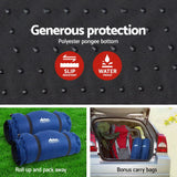 NNEDSZ Self Inflating Mattress Camping Sleeping Mat Air Bed Pad Double Navy 10CM Thick