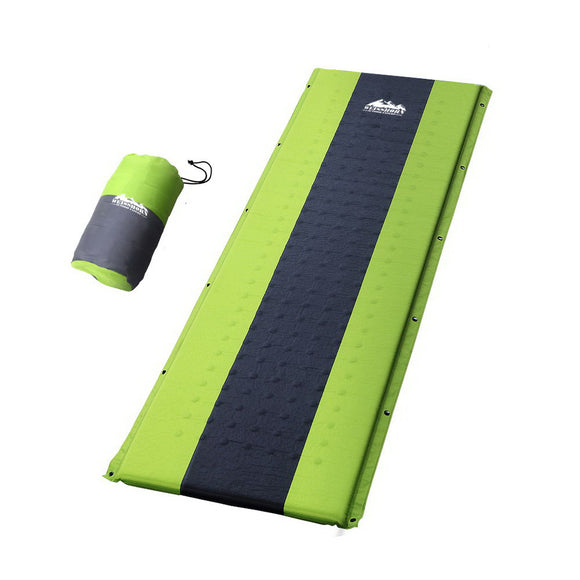 NNEDSZ Self Inflating Mattress Camping Sleeping Mat Air Bed Pad Single Green