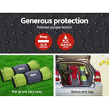 NNEDSZ Self Inflating Mattress Camping Sleeping Mat Air Bed Pad Double Green