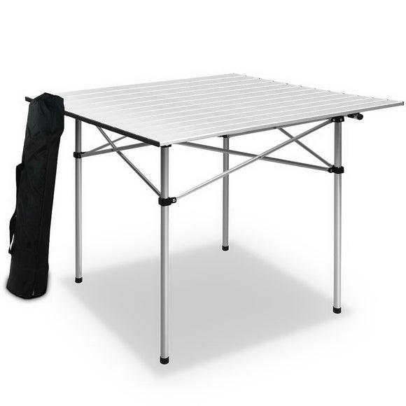 NNEDSZ Portable Roll Up Folding Camping Table
