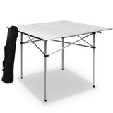 NNEDSZ Portable Roll Up Folding Camping Table