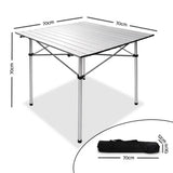NNEDSZ Portable Roll Up Folding Camping Table