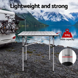 NNEDSZ Portable Roll Up Folding Camping Table