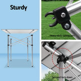 NNEDSZ Portable Roll Up Folding Camping Table