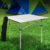 NNEDSZ Portable Roll Up Folding Camping Table