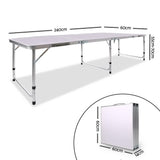 NNEDSZ Folding Camping Table 240cm