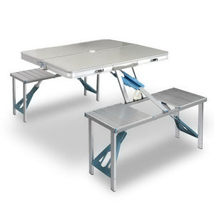 NNEDSZ Folding Camping Table and Chair Set 85cm