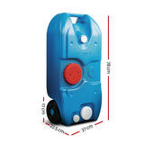 NNEDSZ 40L Portable Wheel Water Tanks Tank Camping Hiking Caravan Storage