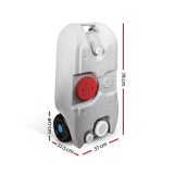 NNEDSZ 40L Portable Wheel Water Tank - Grey