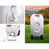 NNEDSZ 40L Portable Wheel Water Tank - Grey