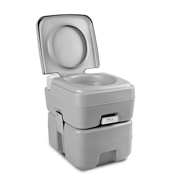NNEDSZ 20L Portable Outdoor Camping Toilet - Grey