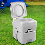 NNEDSZ 20L Portable Outdoor Camping Toilet - Grey