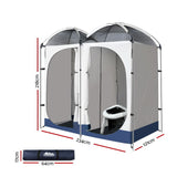 NNEDSZ 20L Outdoor Double Toilet Camping Shower Tent Pop Up Change Room