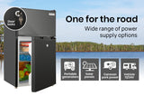 NNEMB 95L Portable Upright Fridge 12V/24V/240V for Motorhome-Caravan-Black
