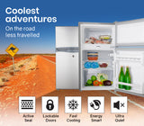 NNEMB 95L Portable Upright Fridge Refrigerator 12V/24V/240V for Motorhome-Caravan