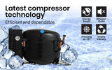 NNEMB 95L Portable Upright Fridge Refrigerator 12V/24V/240V for Motorhome-Caravan