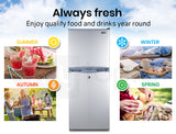 NNEMB 125L Portable Upright Fridge Refrigerator 12V/24V/240V for Motorhome-Caravan