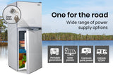 NNEMB 125L Portable Upright Fridge Refrigerator 12V/24V/240V for Motorhome-Caravan