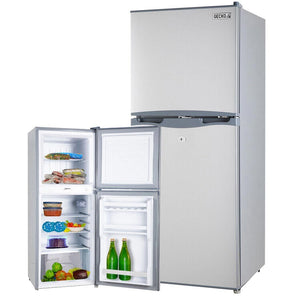 NNEMB 125L Portable Upright Fridge Refrigerator 12V/24V/240V for Motorhome-Caravan