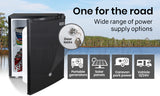 NNEMB 57L Portable Camping Bar Fridge with Freezer 12V/24V/240V-Black