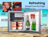 NNEMB 57L Portable Camping Bar Fridge with Freezer 12V/24V/240V