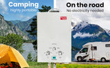 NNEMB 12V Tankless Outdoor Camping Shower Water Heater with Bonus Water Pump