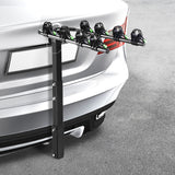 NNEDSZ Bike Carrier 4 Bicycle Car Rear Rack Hitch Mount 2 Towbar Foldable Steel