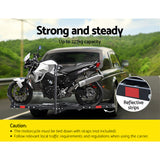 NNEDSZ Motorcycle Motorbike Carrier Rack 2 Towbar Arm Rack Dirt Bike Ramp Steel