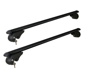 NNEDSZ Universal Car Roof Rack 1080mm Cross Bars Aluminium Black Adjustable  Car 90kgs load Carrier
