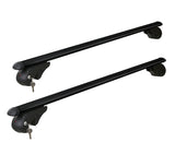 NNEDSZ Universal Car Roof Rack 1080mm Cross Bars Aluminium Black Adjustable  Car 90kgs load Carrier