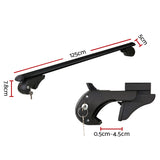 NNEDSZ Universal Car Roof Rack 1080mm Cross Bars Aluminium Black Adjustable  Car 90kgs load Carrier