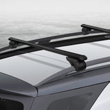 NNEDSZ Universal Car Roof Rack 1080mm Cross Bars Aluminium Black Adjustable  Car 90kgs load Carrier