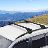 NNEDSZ Universal Car Roof Rack 1080mm Cross Bars Aluminium Black Adjustable  Car 90kgs load Carrier