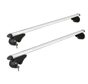 NNEDSZ Universal Car Roof Rack 1360mm Cross Bars Aluminium Silver Adjustable Car 90kgs load Carrier